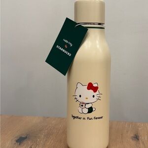 Starbucks Cream Hello Kitty Bottle
